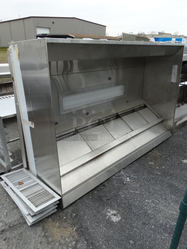 WOW! 7' CaptiveAire Stainless Steel Commercial Grease Hood. 86x26x54.5