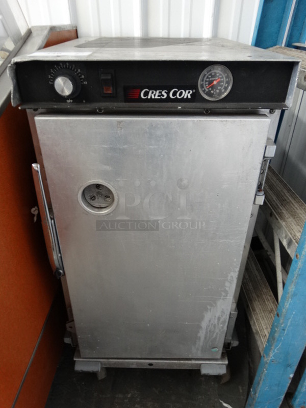 CresCor Model H339128CS Metal Commercial Heated Holding Cabinet on Commercial Casters. 120 Volts, 1 Phase. 18x25x37. Tested and Working!