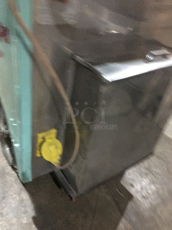 Hackney Commercial Electric Powered Ice Cream Push Cart! With Stainless Steel Top! Model C7120! With Wheels! - Image 7 of 9