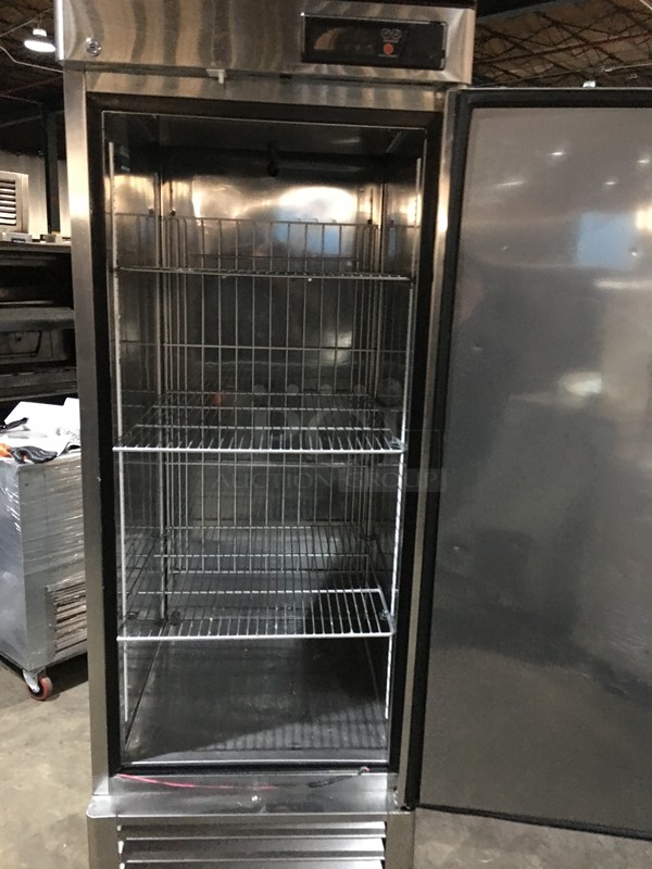 Turbo Air Commercial Single Door Reach In Freezer! All Stainless Steel! Model TSF23SD Serial DF23212001! 115V 1Phase! On Commercial Casters! - Image 5 of 11