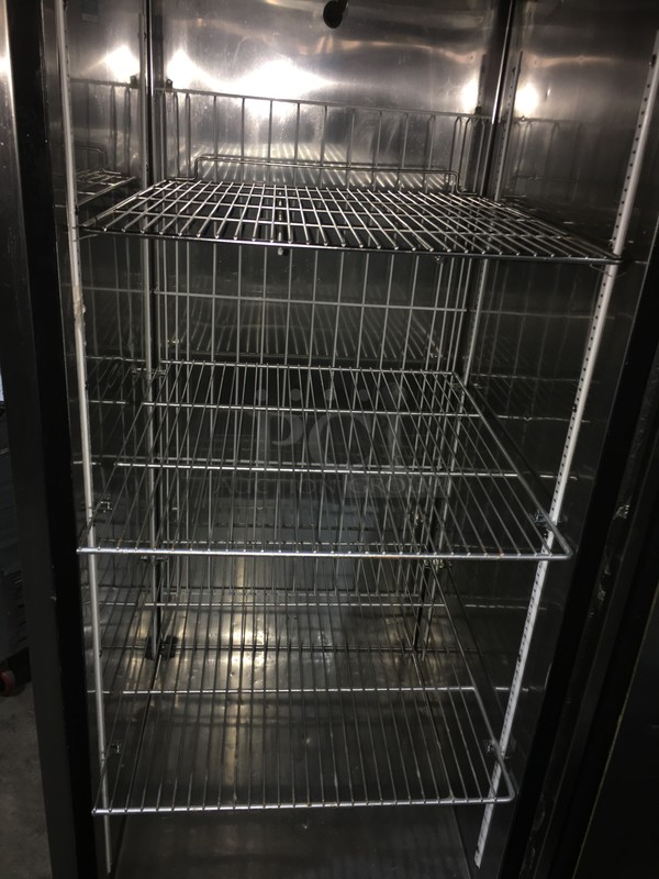 Turbo Air Commercial Single Door Reach In Freezer! All Stainless Steel! Model TSF23SD Serial DF23212001! 115V 1Phase! On Commercial Casters! - Image 6 of 11