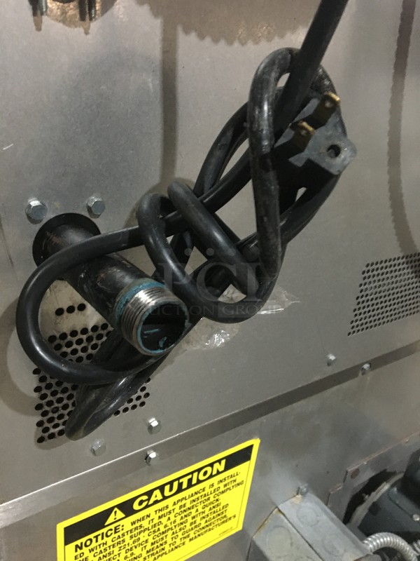 Vulcan Commercial Natural Gas Powered Double Deck Convection Oven! With 2 View Through Doors! All Stainless Steel! Model VC6GDSEFCAM Serial 481576576! On Commercial Casters! 2 X Your Bid! Makes One Unit! - Image 11 of 11