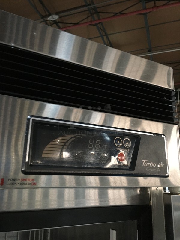 Turbo Air Commercial Single Door Reach In Freezer! All Stainless Steel! Model TSF23SD Serial DF23212001! 115V 1Phase! On Commercial Casters! - Image 10 of 11