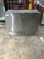 Glastender Self Contained 2 Door Bar Back/Mug Froster! With Poly Coated Racks! All Stainless Steel! Model FV48SN Serial 134132994N! 120V 1Phase!