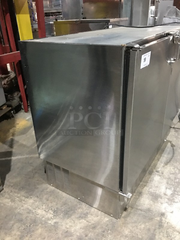 Glastender Self Contained 2 Door Bar Back/Mug Froster! With Poly Coated Racks! All Stainless Steel! Model FV48SN Serial 134132994N! 120V 1Phase! - Image 3 of 9