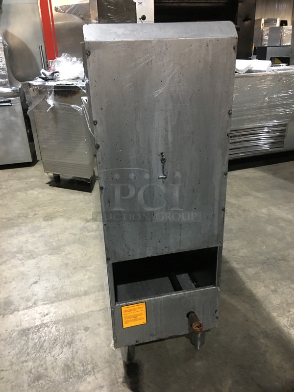 American Range Commercial Natural Gas Powered Deep Fat Fryer! With 2 Metal Frying Baskets! All Stainless Steel! On Legs! - Image 3 of 8