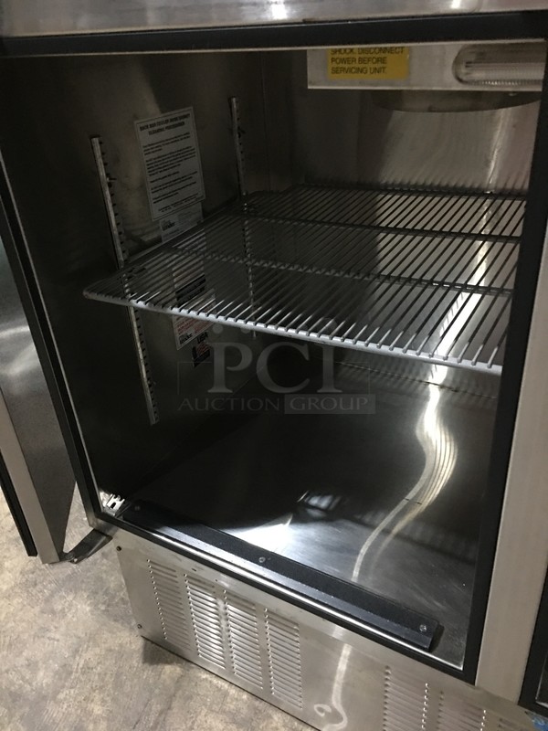 Glastender Self Contained 2 Door Bar Back/Mug Froster! With Poly Coated Racks! All Stainless Steel! Model FV48SN Serial 134132994N! 120V 1Phase! - Image 6 of 9