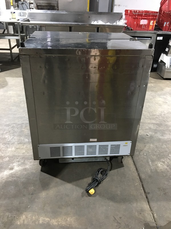 Beverage Air Commercial Milk Cooler! All Stainless Steel! With Poly Coated Racks! Model SM34N Serial 2415867! 115V 1Phase! On Commercial Casters! - Image 3 of 8