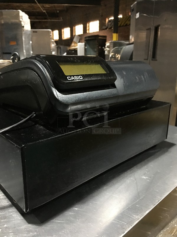 Casio Cash Register! With Key! Model PCRT2300 Serial EX294076B25408! 120V! Working! - Image 4 of 11