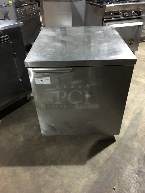 Randell Commercial Refrigerated Single Door Lowboy/Worktop! All Stainless Steel! Model 94047M Serial T000068740! 115V 1Phase! On Commercial Casters!