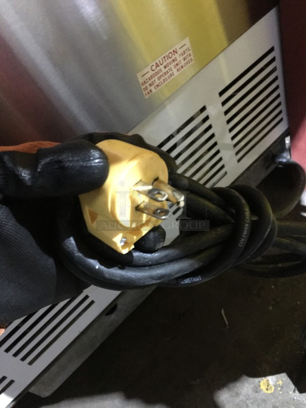Beverage Air Commercial Milk Cooler! All Stainless Steel! With Poly Coated Racks! Model SM34N Serial 2415867! 115V 1Phase! On Commercial Casters! - Image 8 of 8