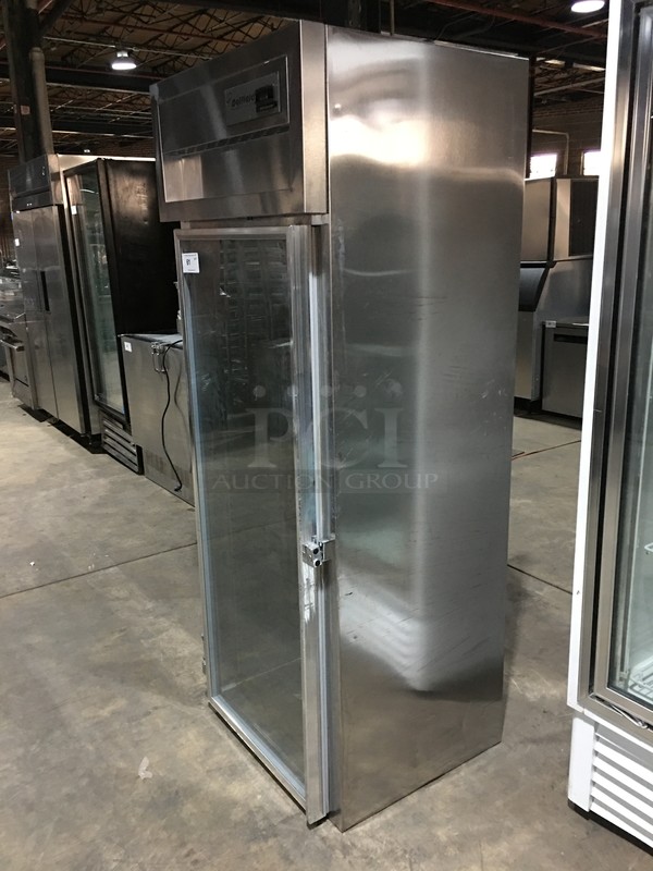 Delfield Commercial Single Door Reach In Cooler Merchandiser! All Stainless Steel! Model SSR1SG40CHIP1 Serial 0910152001417! 115V! - Image 2 of 8