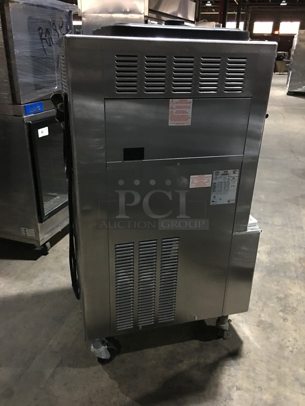 GORGEOUS! Taylor Commercial Floor Style 2 Flavor Frosty/Coolatta/Slushie Making Machine! With Milshake Mixing Attachment! All Stainless Steel! Model 342D27 Serial K5114958! 208/230V 1Phase! On Commercial Casters! - Image 4 of 11