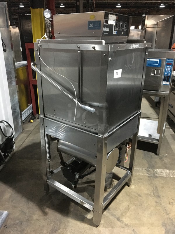 Jackson Commercial Pass Through Dishwasher! All Stainless Steel! Model 200B Serial 4796M! 208V 1Phase! On Legs! - Image 2 of 10