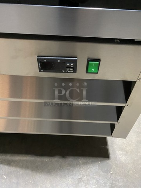 SWEET! BRAND NEW IN THE BOX! KOOL IT One Glass Door Reach In Cooler/Merchandiser! With Poly Coated Racks! Model KB27RG! 115V 1Phase! On Commercial Casters!  - Image 4 of 12
