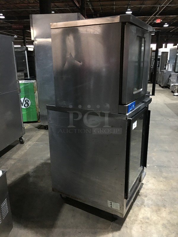 Duke Commercial Convection Oven! With Proofer Underneath! With View Through Doors! All Stainless Steel! Model PFB1 Serial  50IHJH0001! 120V 1Phase! On Commercial Casters! 2 X Your Bid! Makes One Unit! - Image 3 of 11