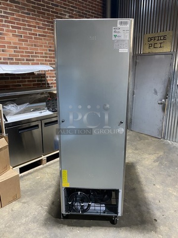 SWEET! BRAND NEW IN THE BOX! KOOL IT One Glass Door Reach In Cooler/Merchandiser! With Poly Coated Racks! Model KB27RG! 115V 1Phase! On Commercial Casters!  - Image 8 of 12