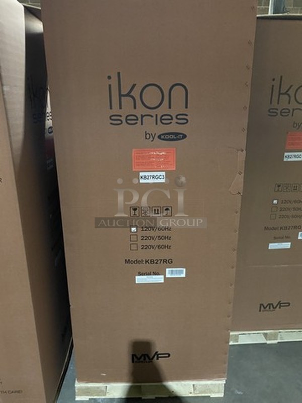 SWEET! BRAND NEW IN THE BOX! KOOL IT One Glass Door Reach In Cooler/Merchandiser! With Poly Coated Racks! Model KB27RG! 115V 1Phase! On Commercial Casters!  - Image 12 of 12