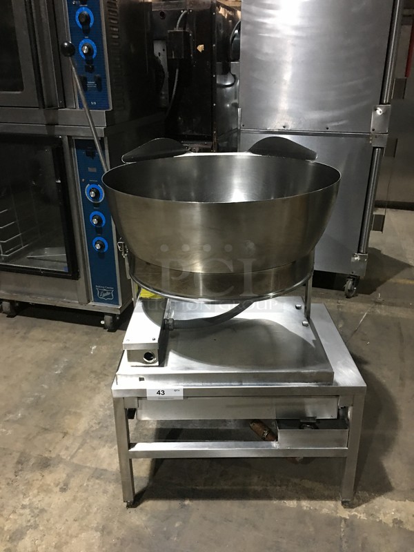 Cleveland Commercial Electric Powered Tilting Soup Kettle! All Stainless Steel! Model SET15 Serial 10923059480! 208V 1/3Phase! 