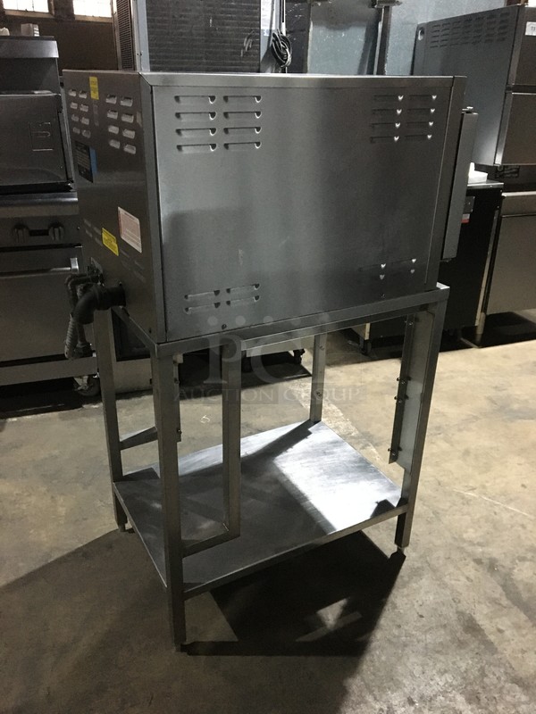 Cleveland Commercial Electric Powered Single Door Steamer! Steam Craft 3.1 Edition! With Underneath Storage! On Stainless Steel Stand! Model 21CET8 Serial WC2121193F01! 208V 1 Phase! - Image 4 of 10