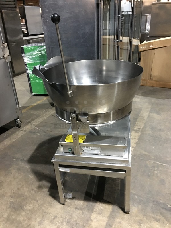 Cleveland Commercial Electric Powered Tilting Soup Kettle! All Stainless Steel! Model SET15 Serial 10923059480! 208V 1/3Phase!  - Image 2 of 10