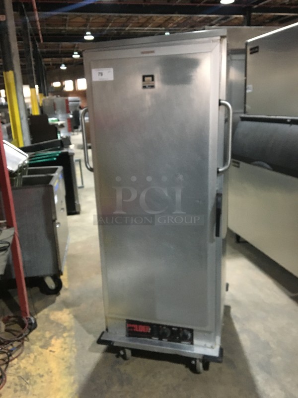 Wilder Commercial Food Warmer/Proofer Cabinet! Holds Full Size Trays! All Stainless Steel! Model E17UAC20NYSL Serial 523610010208! 120V 1Phase! On Commercial Casters!