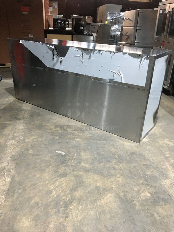 LIKE NEW! All Stainless Steel Commercial 7' Hood System!  - Image 4 of 7