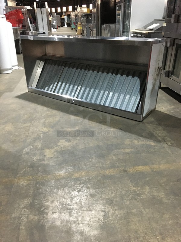 LIKE NEW! All Stainless Steel Commercial 7' Hood System!  - Image 7 of 7