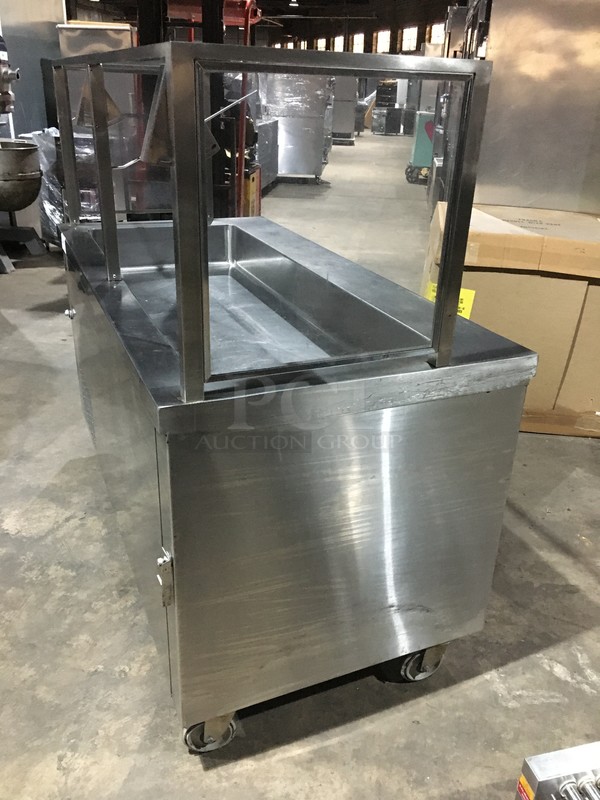 All Stainless Steel Refrigerated Cold Pan! With Storage Space Underneath! On Commercial Casters! - Image 2 of 9