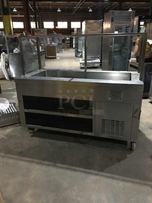 All Stainless Steel Refrigerated Cold Pan! With Storage Space Underneath! On Commercial Casters! - Image 4 of 9