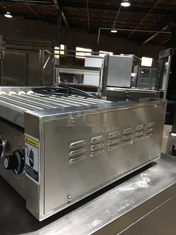 Fleetwood Commercial Countertop Hot Dog Roller Grill! All Stainless Steel! Model RG9M Serial R91080! 110V! - Image 2 of 8