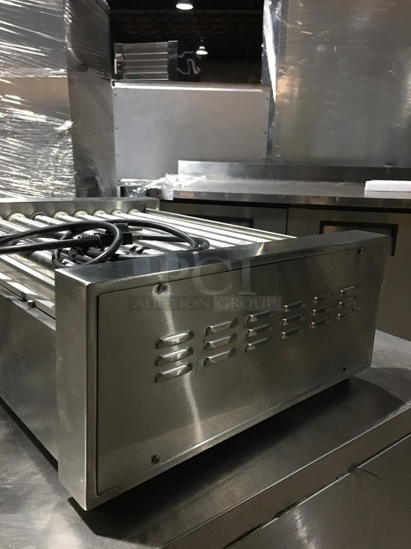 Fleetwood Commercial Countertop Hot Dog Roller Grill! All Stainless Steel! Model RG9M Serial R91080! 110V! - Image 3 of 8