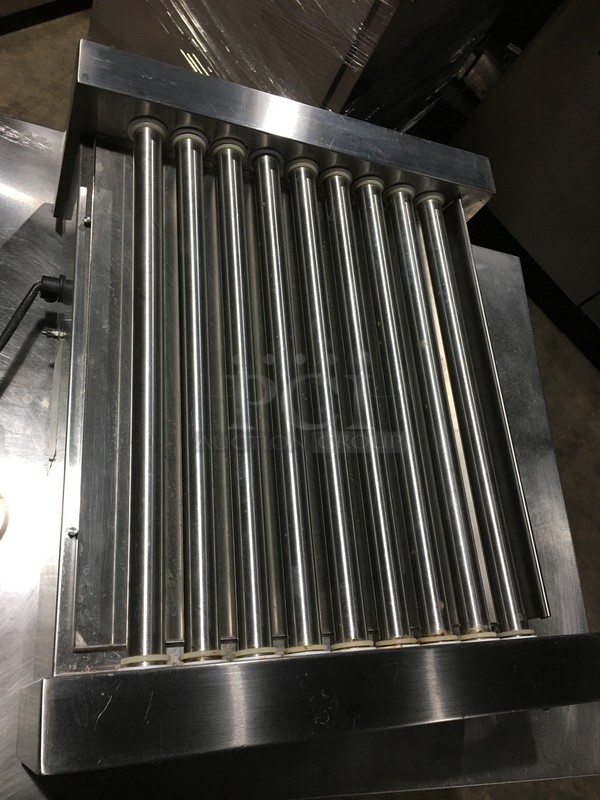 Fleetwood Commercial Countertop Hot Dog Roller Grill! All Stainless Steel! Model RG9M Serial R91080! 110V! - Image 6 of 8