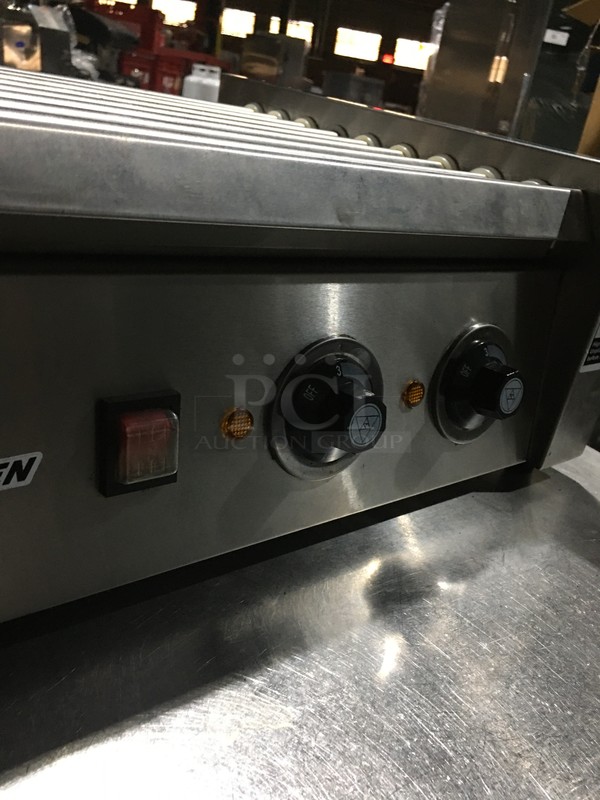 Fleetwood Commercial Countertop Hot Dog Roller Grill! All Stainless Steel! Model RG9M Serial R91080! 110V! - Image 7 of 8