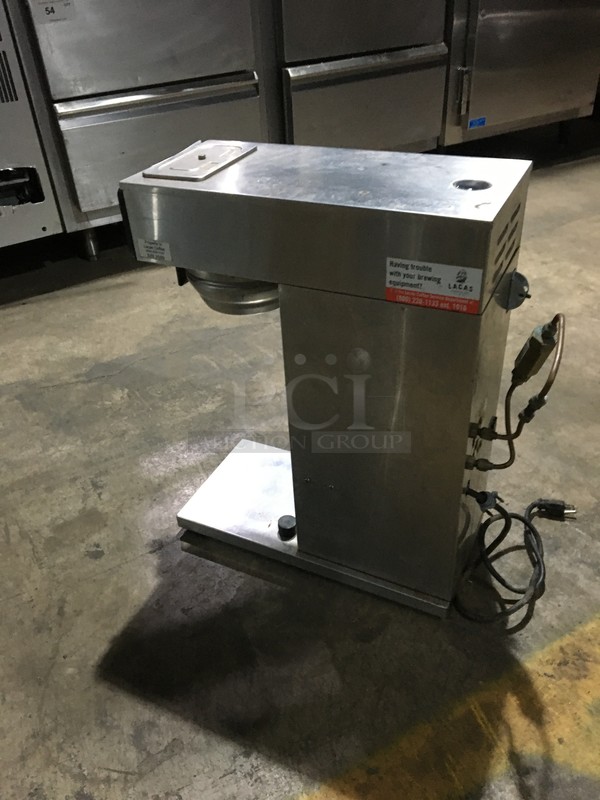Bunn Commercial Countertop Coffee Brewing Machine! All Stainless Steel Body! With Hot Water Dispenser! Model CWTF20APS Serial CWTF177955! 120V 1Phase! - Image 3 of 8