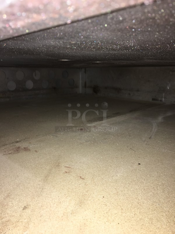 FANTASTIC! Bakers Pride Natural Gas Powered 4 Pie Pizza Oven! All Stainless Steel Body! Model DS805 Serial 11759! With Stones! On Legs! Working When Removed! - Image 6 of 12