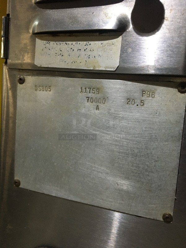 FANTASTIC! Bakers Pride Natural Gas Powered 4 Pie Pizza Oven! All Stainless Steel Body! Model DS805 Serial 11759! With Stones! On Legs! Working When Removed! - Image 11 of 12