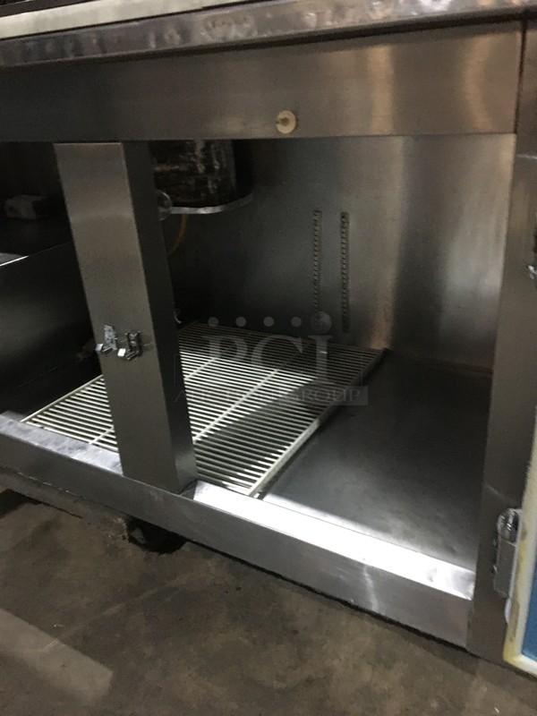 Leader Commercial Refrigerated Marble Top Pizza Prep Table! With 3 Door Underneath Storage Space! All Stainless Steel! 115V 1Phase! - Image 6 of 12