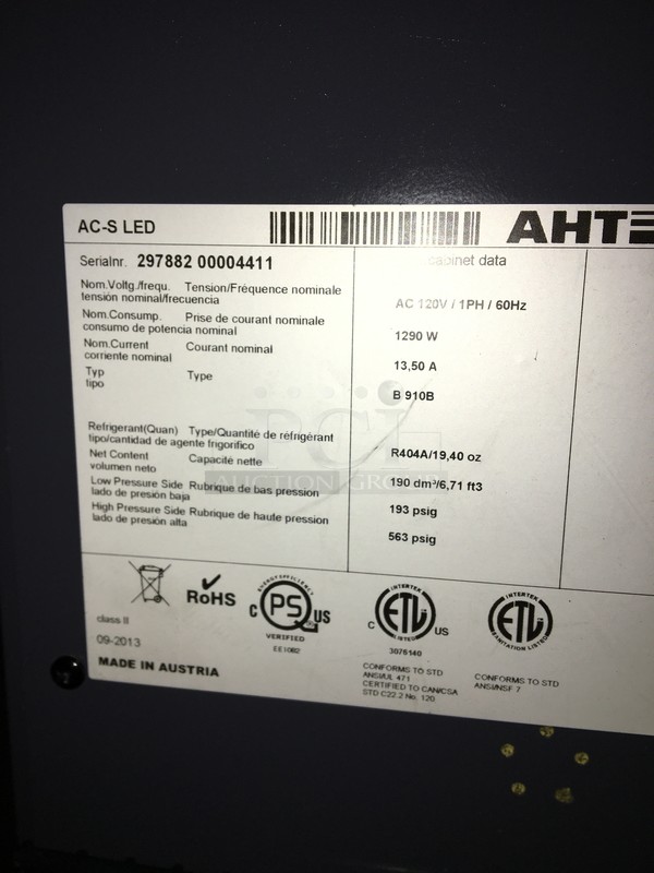 AHT Commercial Refrigerated Open Grab-N-Go Display Case! Model ACSLED Serial 29788200004411! 120V 1Phase! - Image 6 of 7