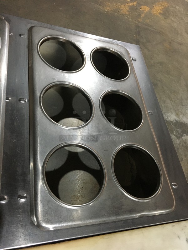 Eagle Commercial Natural Gas Powered 2 Well Steam Table! With Removable Soup Inserts! With Underneath Storage Space! With Commercial Cutting Board! All Stainless Steel! On Legs! - Image 7 of 11