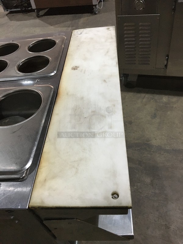 Eagle Commercial Natural Gas Powered 2 Well Steam Table! With Removable Soup Inserts! With Underneath Storage Space! With Commercial Cutting Board! All Stainless Steel! On Legs! - Image 8 of 11