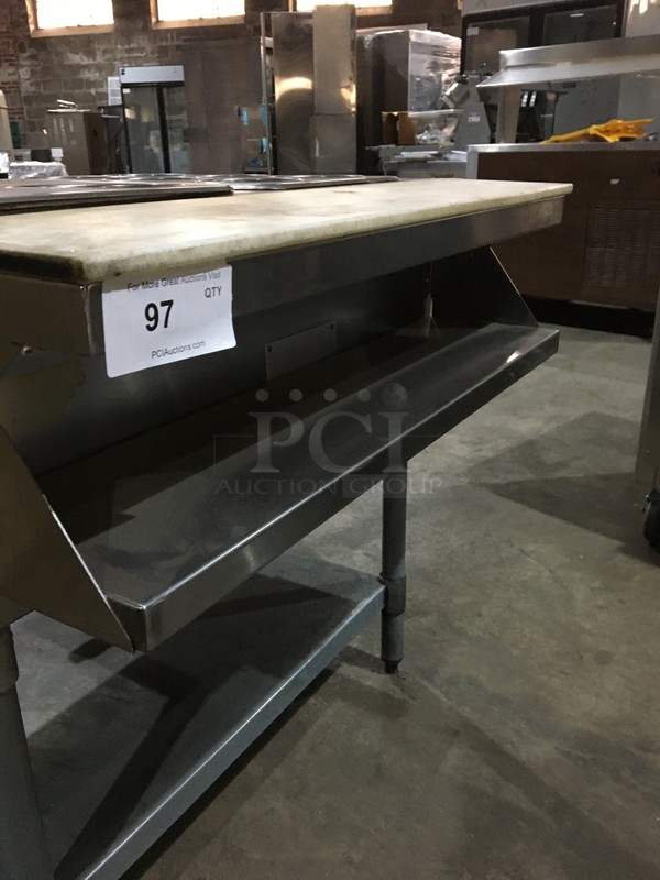 Eagle Commercial Natural Gas Powered 2 Well Steam Table! With Removable Soup Inserts! With Underneath Storage Space! With Commercial Cutting Board! All Stainless Steel! On Legs! - Image 9 of 11