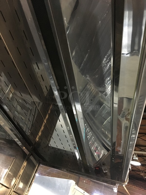 Arneg Commercial Refrigerated Open Grab-N-Go Merchandiser Display Case! With Shelves! All Stainless Steel! On Commercial Casters! - Image 6 of 10