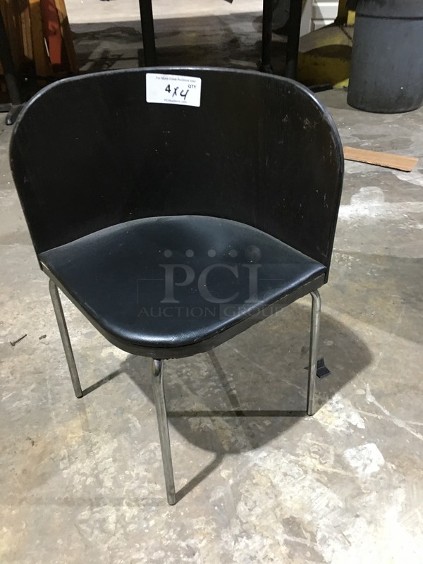 Ikea Modern Style Dining Chair! With Metal Legs! 4 X Your Bid! - Image 1 of 7