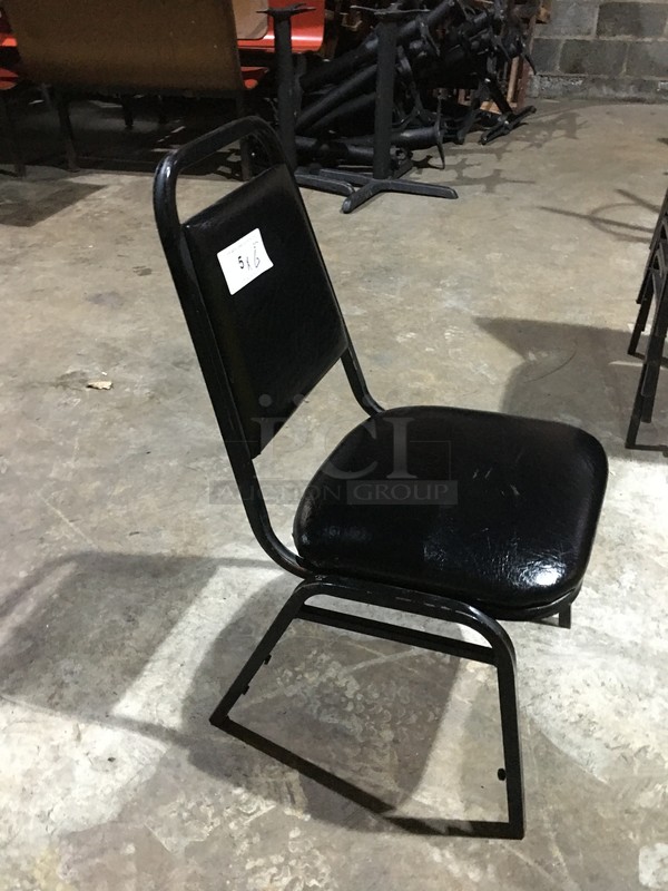 Metal Dining Chairs! With Cushioned Seat & Backrest! 6 X Your Bid! - Image 3 of 5
