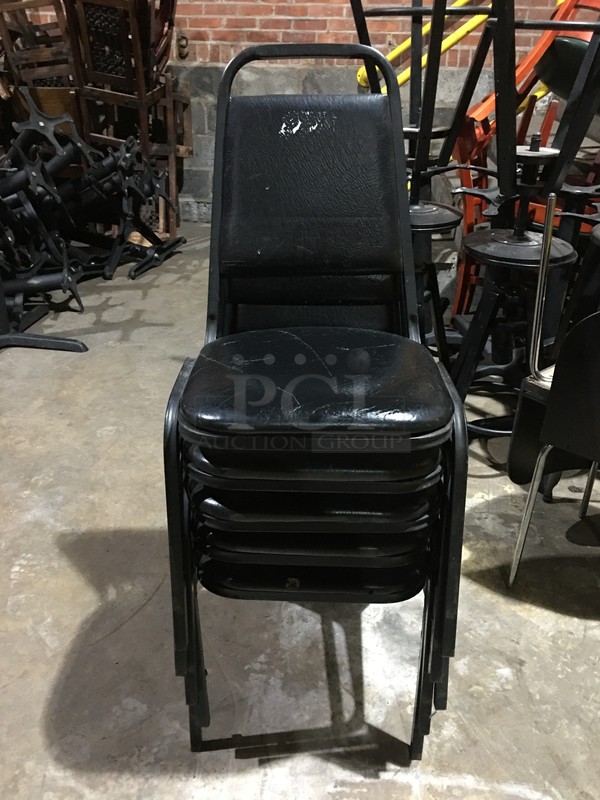 Metal Dining Chairs! With Cushioned Seat & Backrest! 6 X Your Bid! - Image 5 of 5