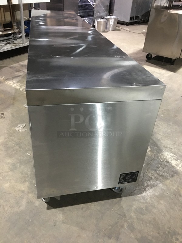 FAB! Elm Brook Commercial Refrigerated 3 Door Bar Back Cooler! All Stainless Steel! Model ERR61230 Serial 25! 120V 1Phase! On Commercial Casters! - Image 4 of 9