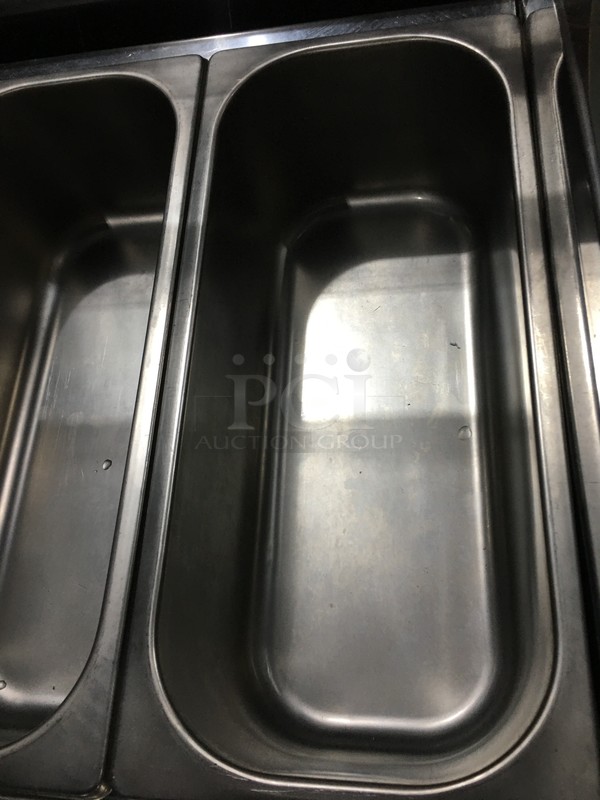 Sevel Commercial Refrigerated Gelato Display Case! With Pull Up Rear Door! With Curved Glass! Model SLM6G Serial J121232! 230V! - Image 6 of 10