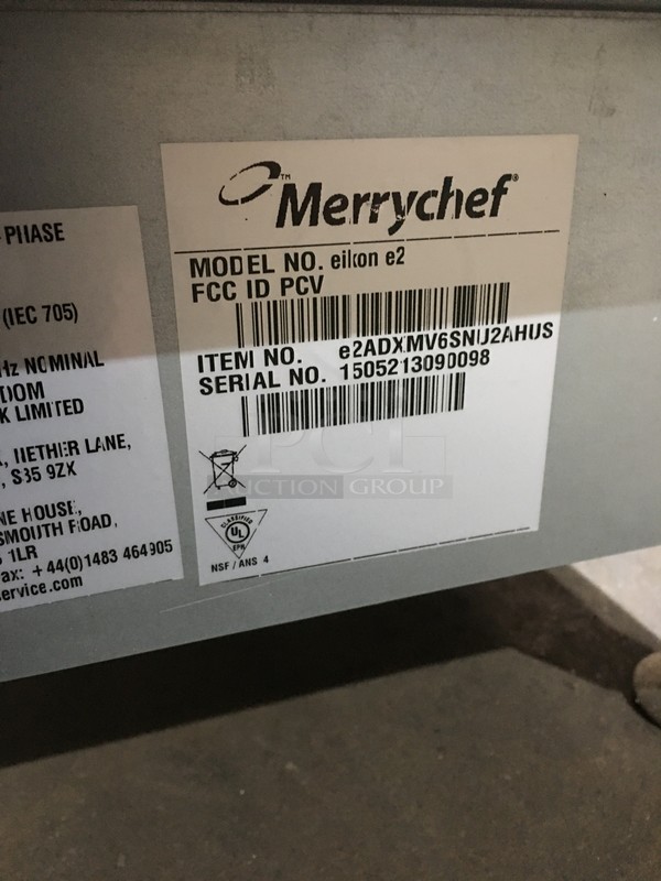NEW! OUT OF THE BOX! Merrychef Commercial Countertop Rapid Cook Oven! All Stainless Steel! Model EIKONE2 Serial 1505213090098! On Legs! - Image 8 of 8