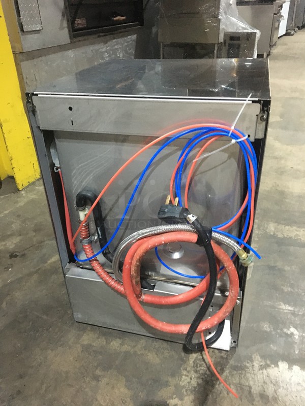 FAB! New Body Style! Hobart Commercial Under The Counter Dishwasher! With Dish Rack! All Stainless Steel! Model LXEH Serial 231158791! 120/208/240V 1Phase!  - Image 4 of 10